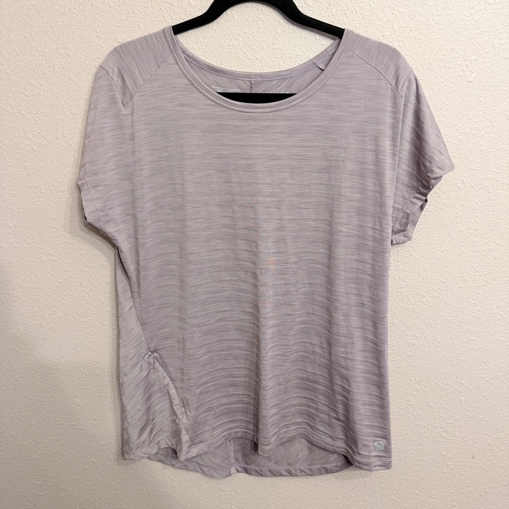 Mountain Hardwear Womens Wicked Tech Short Sleeve T-Shirt Purple XL OL7467